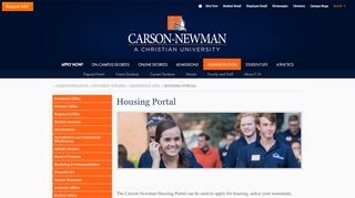 
                            7. Housing Portal - Carson-Newman University