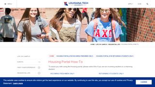 
                            3. Housing Portal How-To | Louisiana Tech University