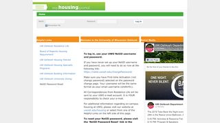 
                            4. Housing Portal - University of Wisconsin Oshkosh