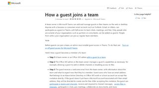 
                            4. How a guest joins a team | Microsoft Docs