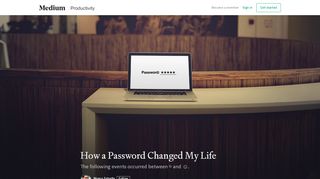 
                            8. How a Password Changed My Life - Momo Estrella - Medium