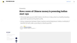 
                            7. How a wave of Chinese money is powering Indian start-ups ...