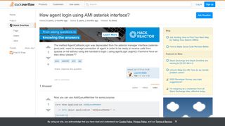 
                            3. How agent login using AMI asterisk interface? - …