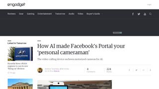
                            6. How AI made Facebook's Portal your 'personal cameraman' - Engadget