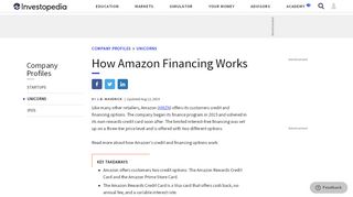 
                            5. How Amazon Financing Works - Investopedia