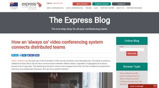 
                            7. How an 'always on' video conferencing system connects distributed ...