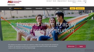 
                            7. How and when to apply | Admission | ASU