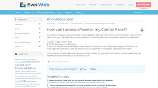 
                            5. How can I access cPanel or my Control Panel? - Client Area - RAGE ...
