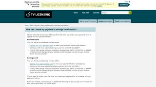 
                            2. How can I check my payment or savings card balance - TV ...