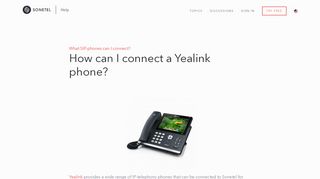 
                            5. How can I connect a Yealink phone? - Sonetel
