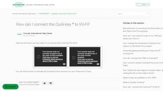 
                            4. How can I connect the Cook-key ® to Wi-Fi? – Vorwerk ...