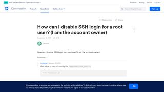 
                            4. How can I disable SSH login for a root user? (I am the account ...