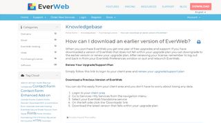
                            9. How can I download an earlier version of EverWeb? - Knowledgebase ...