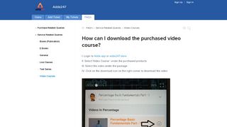 
                            7. How can I download the purchased video course?