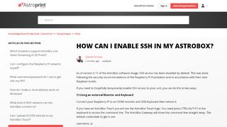 
                            4. How can I enable SSH in my AstroBox? – Knowledge Base ...