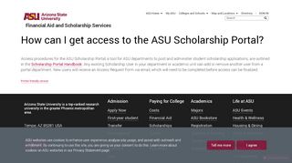 
                            5. How can I get access to the ASU Scholarship Portal? | ASU Students ...