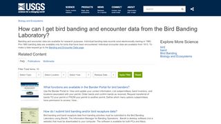 
                            4. How can I get bird banding and encounter data from the Bird Banding ...