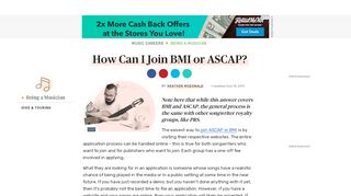 
                            7. How Can I Join BMI or ASCAP? - thebalancecareers.com