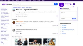 
                            8. how can i log in to hotel 626? | Yahoo Answers