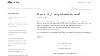 
                            6. How can I login to my administrator area? – Appointy