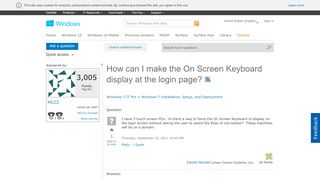 
                            4. How can I make the On Screen Keyboard display at …