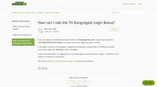 
                            2. How can I nab the 5% Kongregate Login Bonus? – AdVenture ...