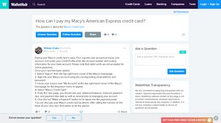 
                            3. How can I pay my Macy's American Express credit card?