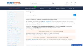 
                            9. How can I redirect referrals to the customer login page? - aheadWorks ...