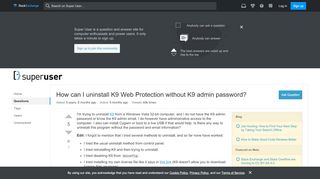 
                            3. How can I uninstall K9 Web Protection without K9 …