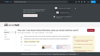 
                            4. How can I use Azure Active Directory users as virtual machine users?