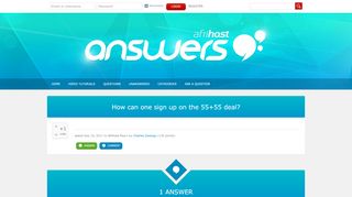 
                            1. How can one sign up on the 55+55 deal? - Afrihost Answers