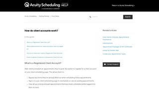 
                            5. How do client accounts work? – Acuity Scheduling