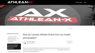 
                            4. How do I access Athlean Online from my mobile phone/tablet ...