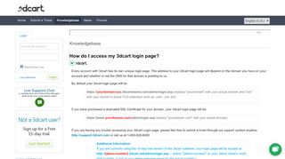 
                            3. How do I access my 3dcart login page? - support.3dcart.com