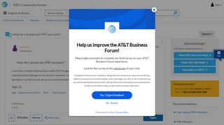 
                            5. How do I access my IMO account? - AT&T Community