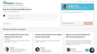 
                            7. How do I access my kindle account? - JustAnswer