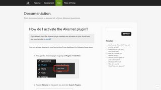 
                            5. How do I activate the Akismet plugin? | Akismet Documentation