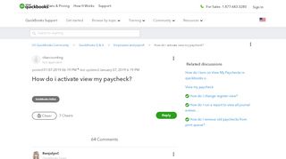 
                            4. How do i activate view my paycheck? - QuickBooks - Intuit