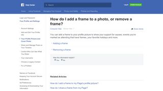
                            4. How do I add a frame to a photo, or remove a ... - Facebook