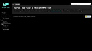 
                            1. How do I add myself to whitelist in Minecraft? - g-portal.us Wiki