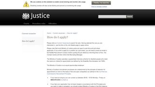 
                            7. How do I apply? - Justice.gov.uk
