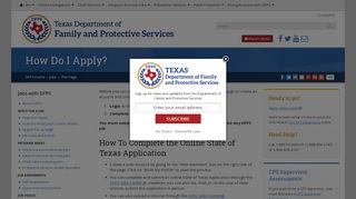 
                            6. How Do I Apply? - Texas Department of Family and Protective Services