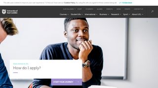 
                            7. How do I apply - University of East London (UEL)