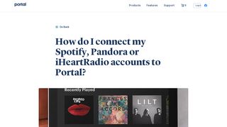 
                            2. How do I connect my Spotify, Pandora or ... - Facebook Portal