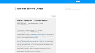 
                            10. How do I connect my TV provider account? – …