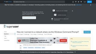
                            9. How do I connect to a network share via the Windows ...