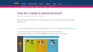 
                            8. How do I create a parent account? – Sumdog Help