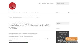 
                            4. How do I create a WeChat account with a QQ number? - Sinostep