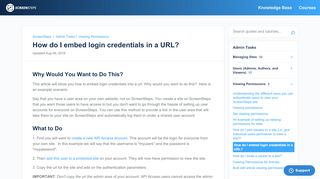 
                            4. How do I embed login credentials in a URL? | Admin Tasks ...