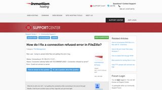 
                            6. How do I fix a connection refused error in FileZilla ...